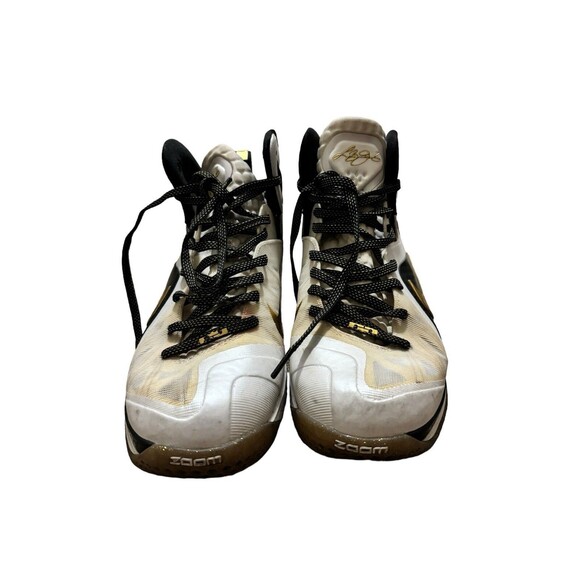 Nike LeBron 9 P.S. Elite “Home” White/Metallic Gold-Black Men’s 11.5 516958-100 - Picture 2 of 10